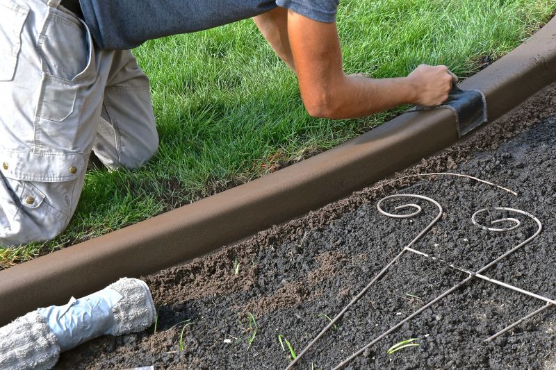 Cement Edging Installation